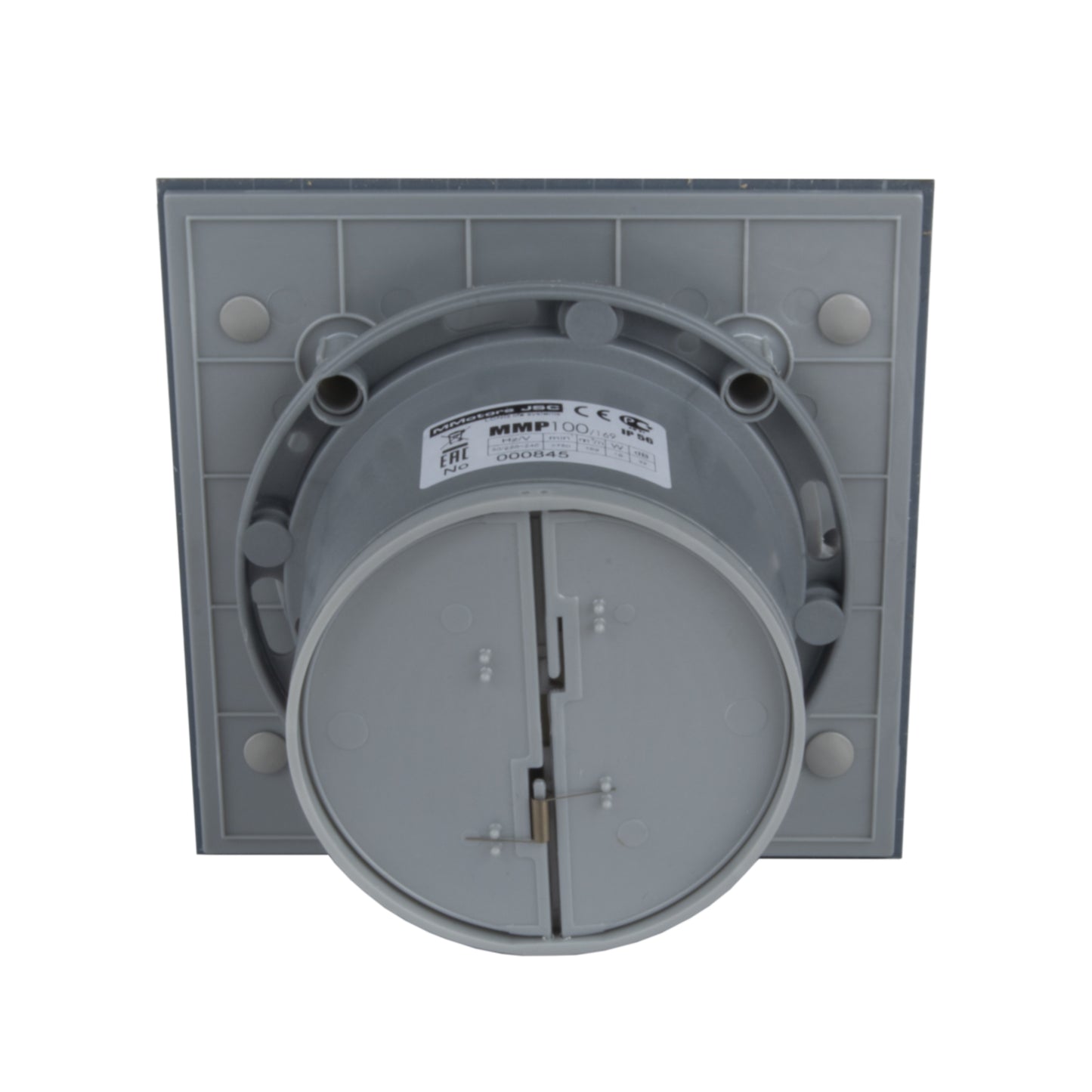 Designer extractor fan MMP Ø100, 169 m³/h, glass, graphite