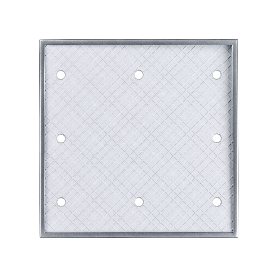 Bathroom fan for tile installation as front panel front
