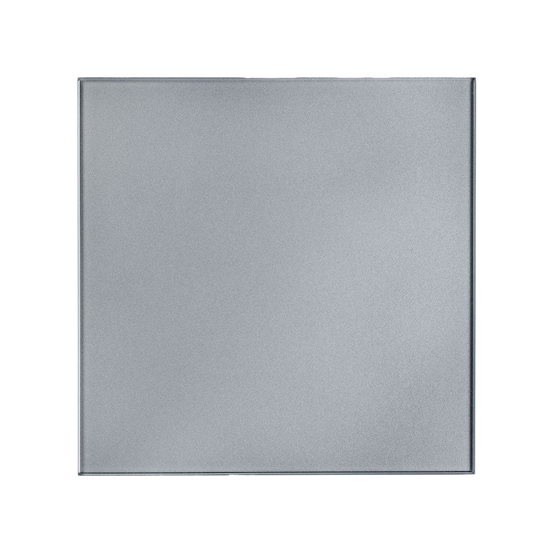 Front view of graphite color bathroom fan