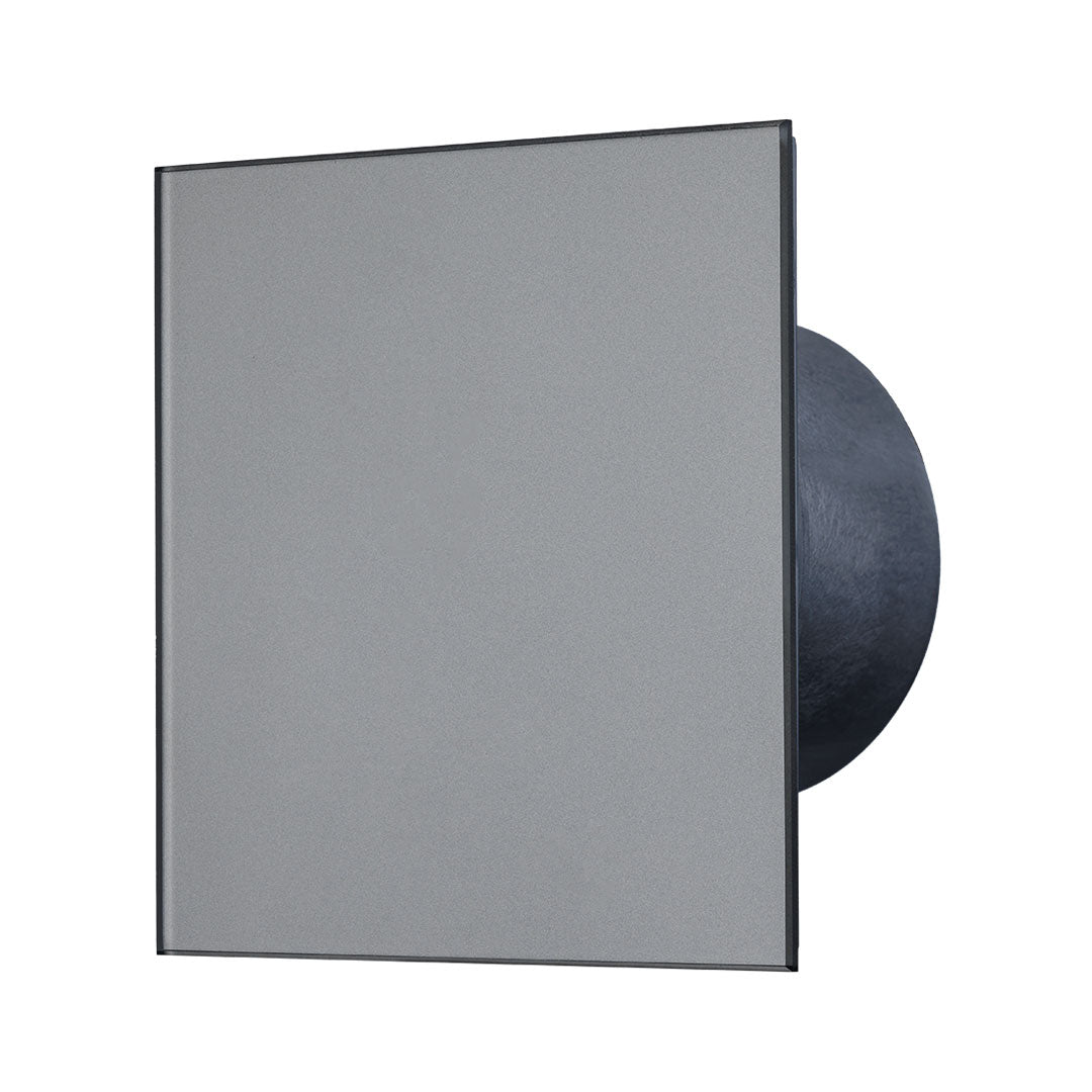 Side view of graphite color bathroom fan