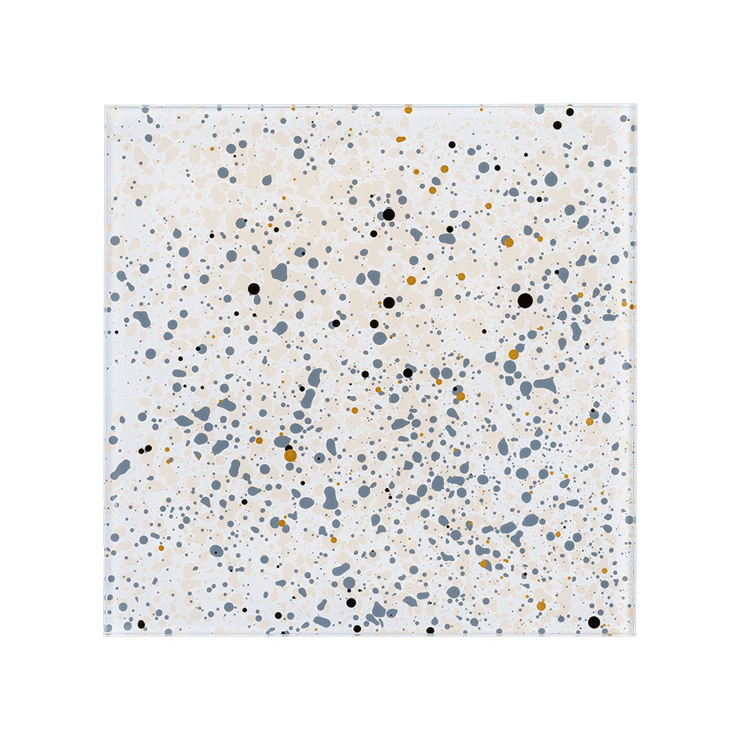 Bathroom fan glass panel mosaic front