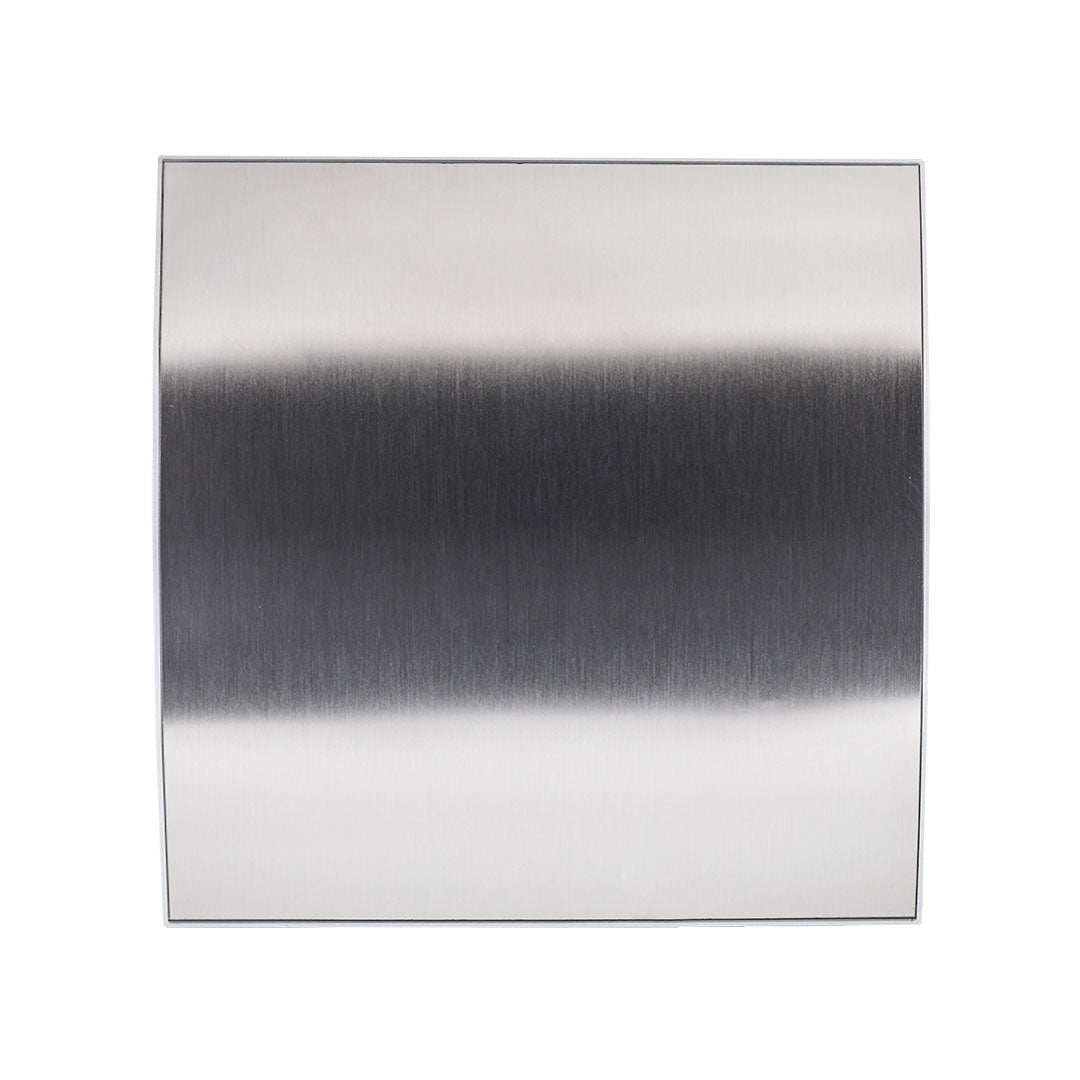 Bathroom fan metal panel steel ellipse front