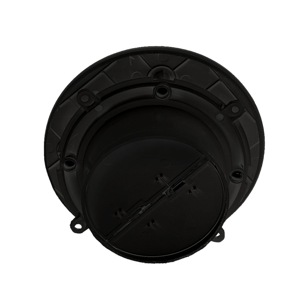 Bathroom fan round panel black backside