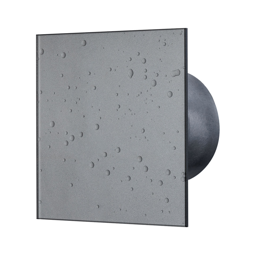 Bathroom fan water drops dark grey profile