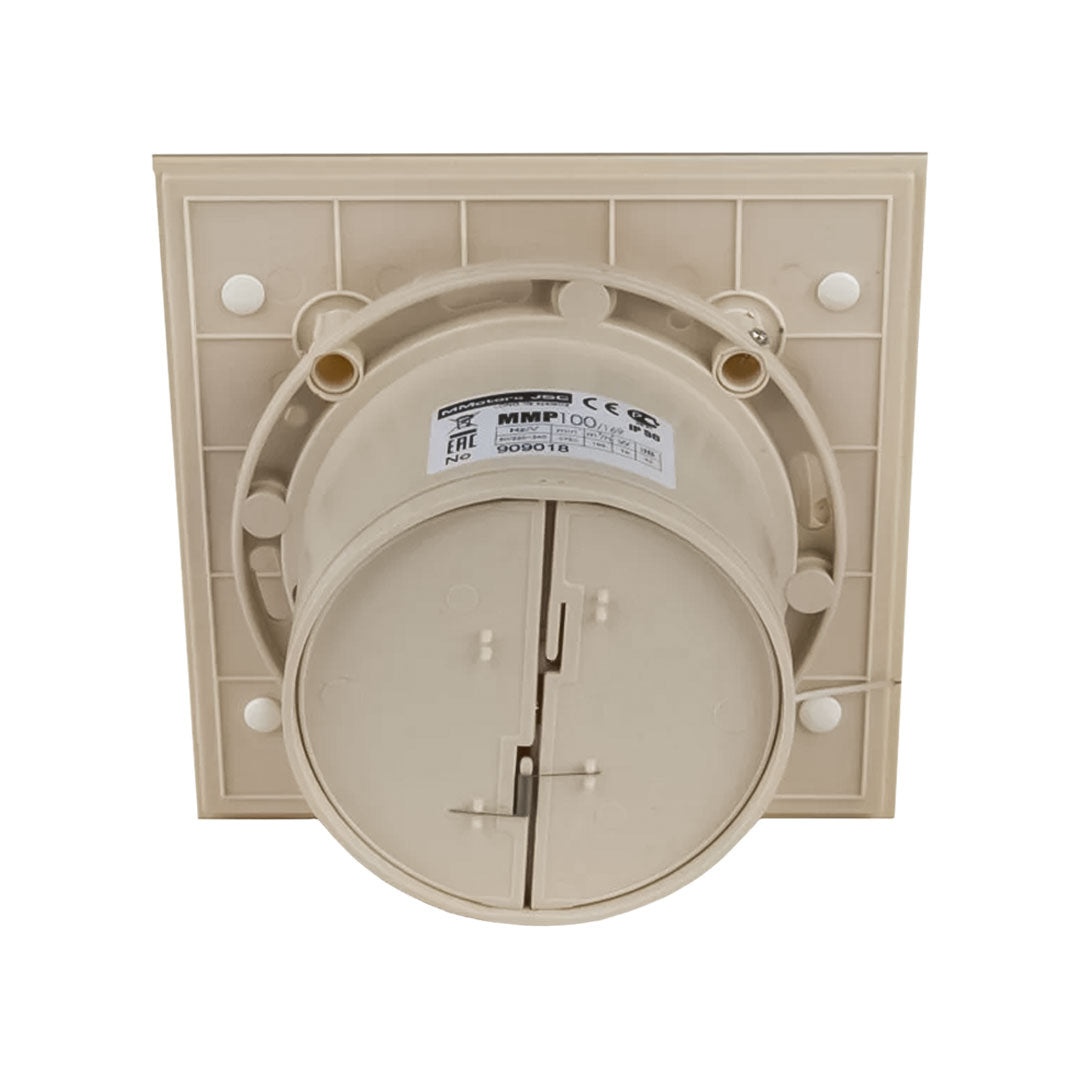 Cream bathroom fan body color backside