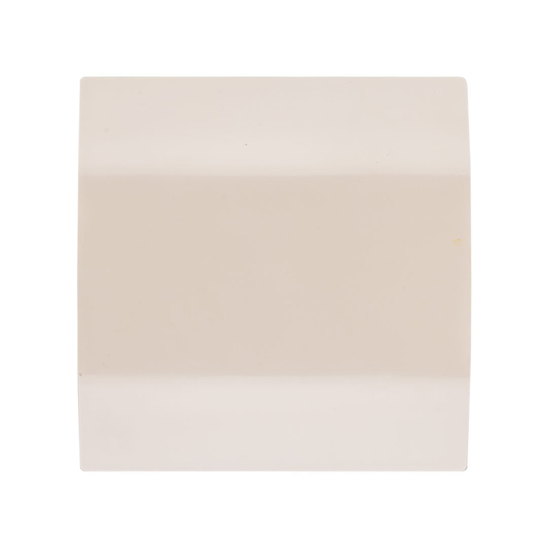 Ecru bathroom fan plastic ellipse front