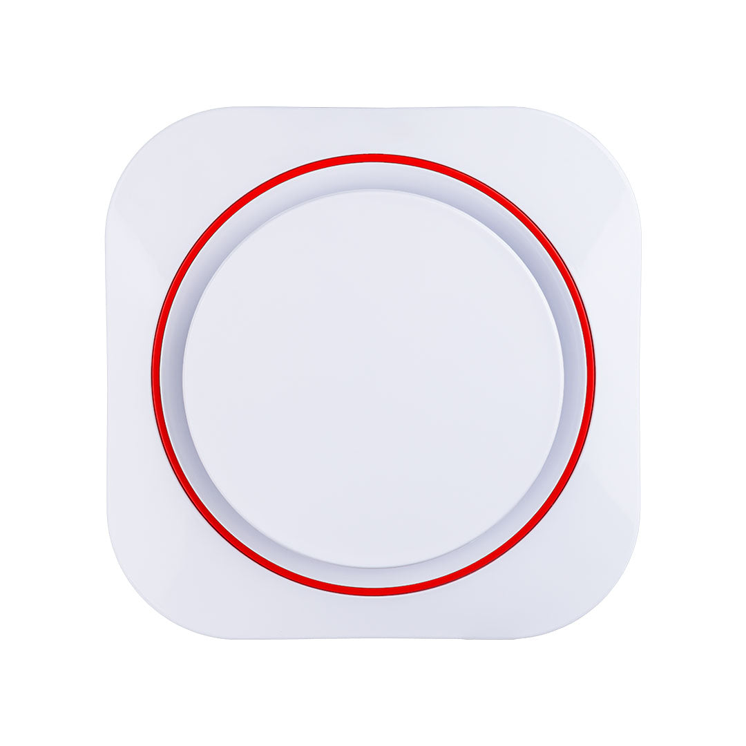 Household domestic white exhaust fan designer ring multicolor red front