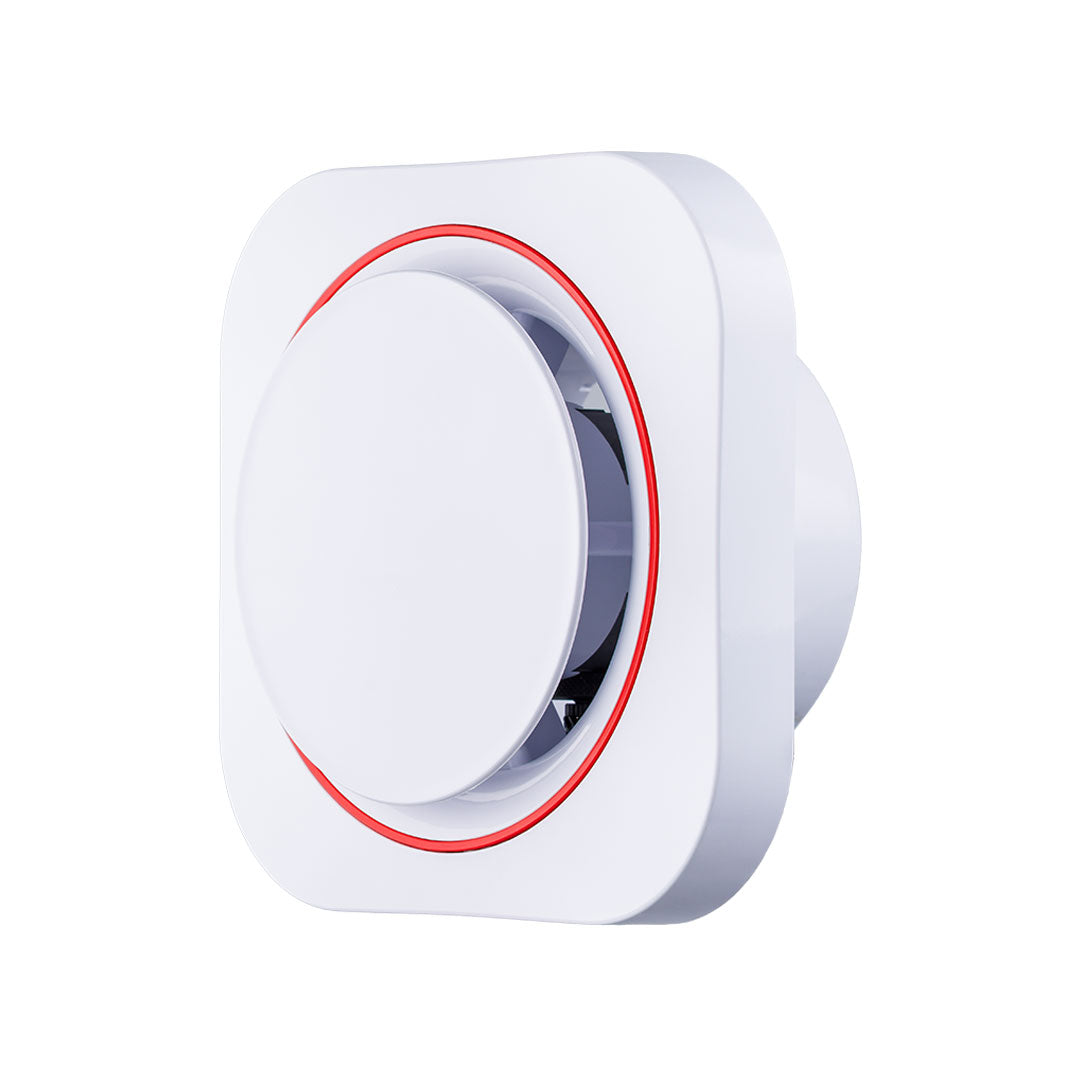 Household domestic white exhaust fan designer ring multicolor red profile