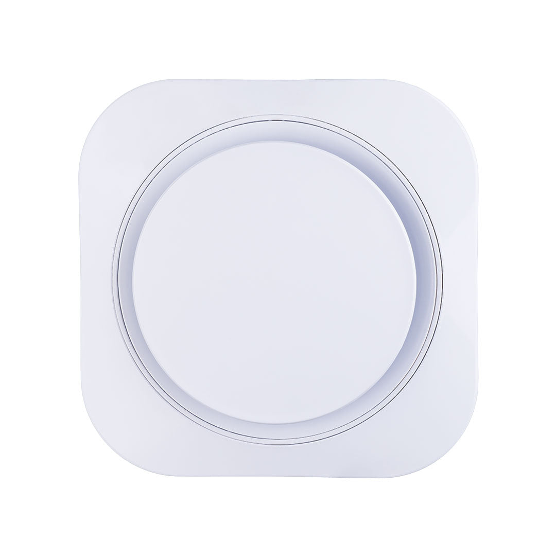 Household domestic white exhaust fan designer ring multicolor white front