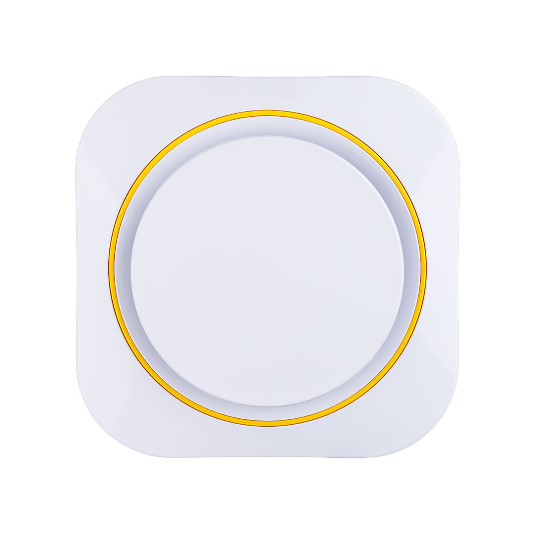 Household domestic white exhaust fan designer ring multicolor yellow front