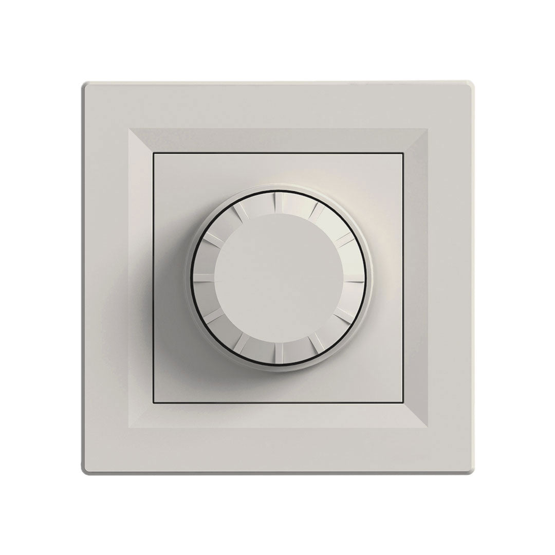 MMotors creme rotary dimmer front