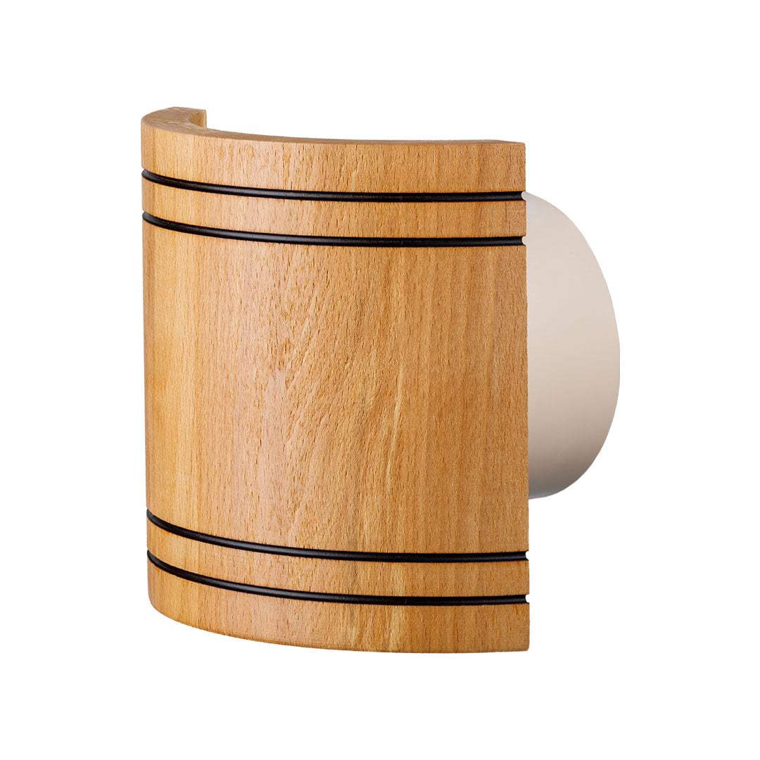 Sauna steam fan wood ellipse profile