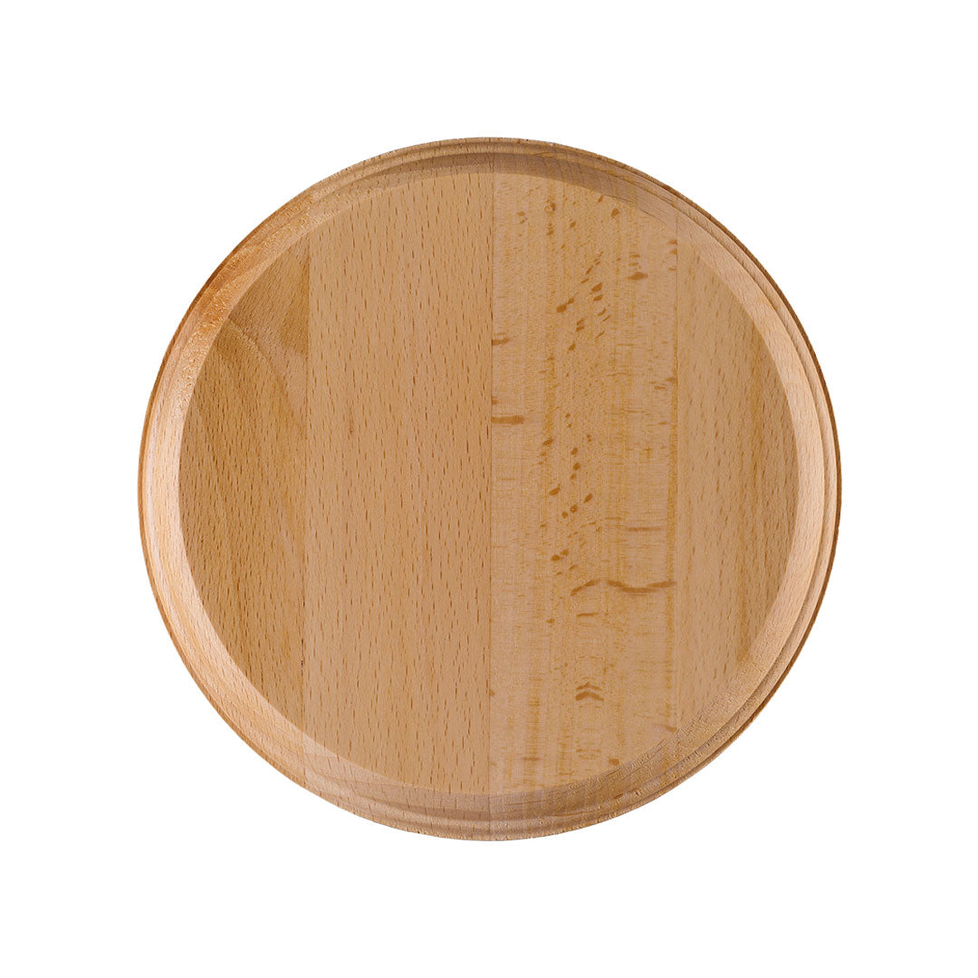 Sauna steam fan wood round front