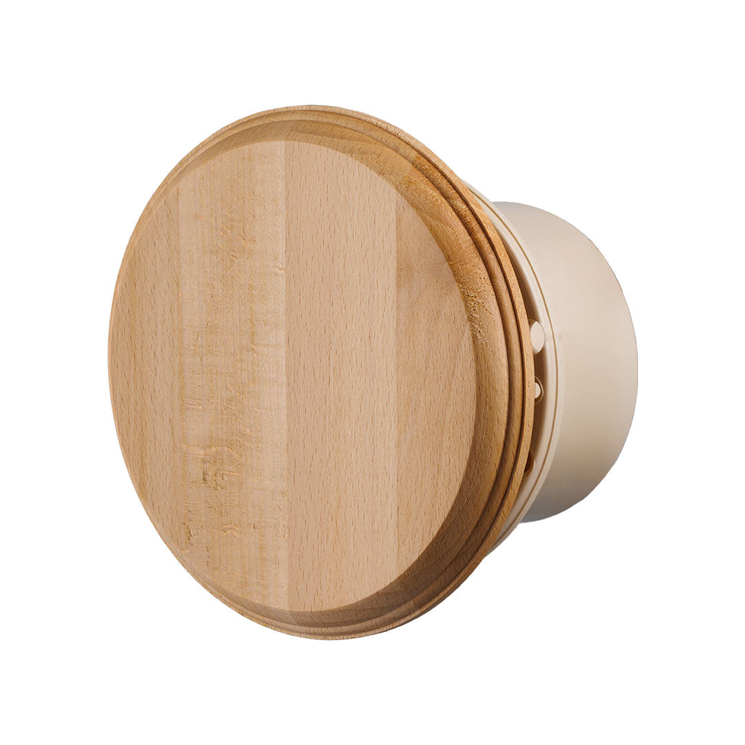 Sauna steam fan wood round profile
