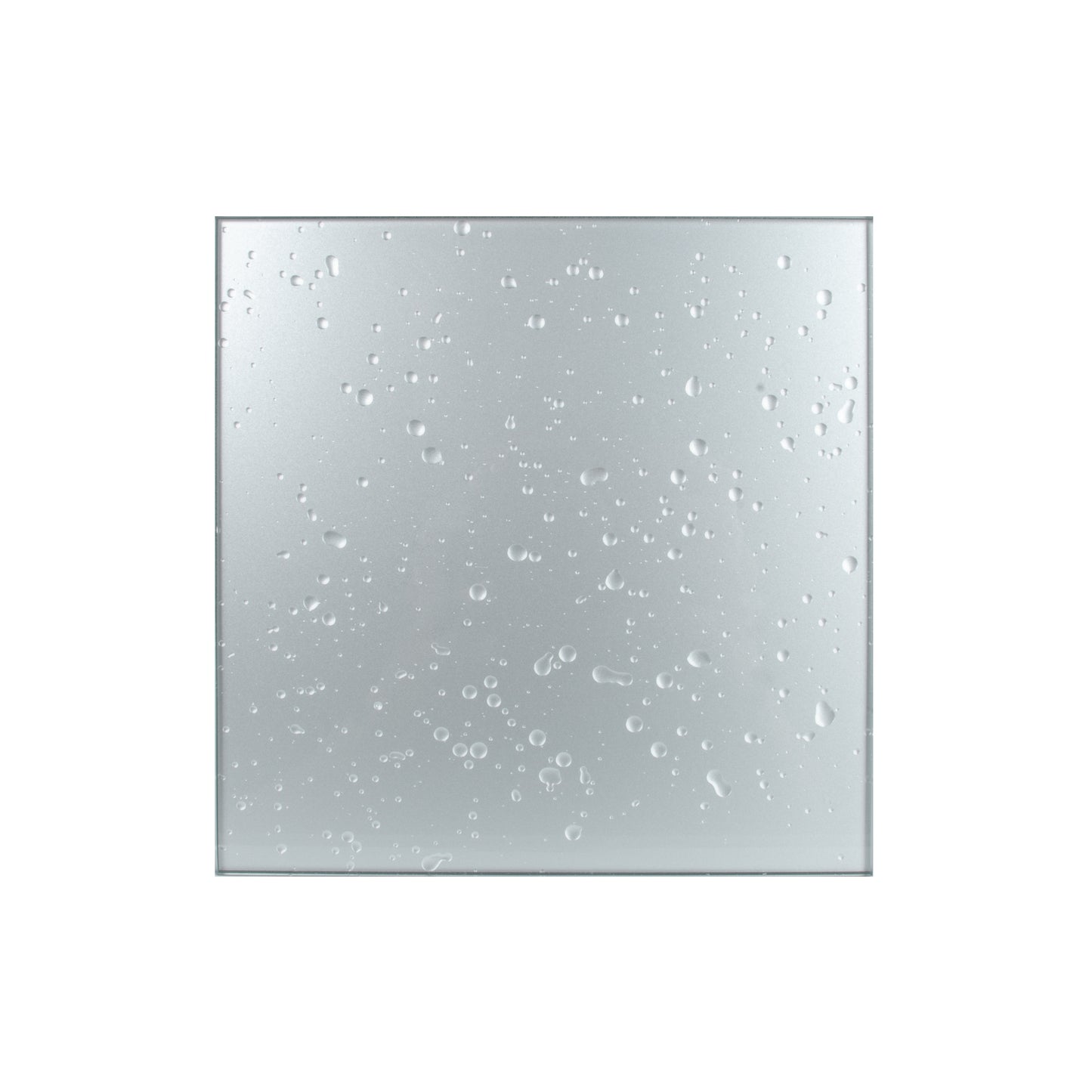 Designer extractor fan MMP Ø100, 169 m³/h, glass, inox & water drops