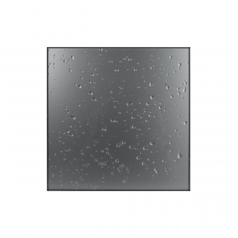 Designer super-thin extractor fan MMP Ø100, 60 m³/h, glass, dark gray with drops