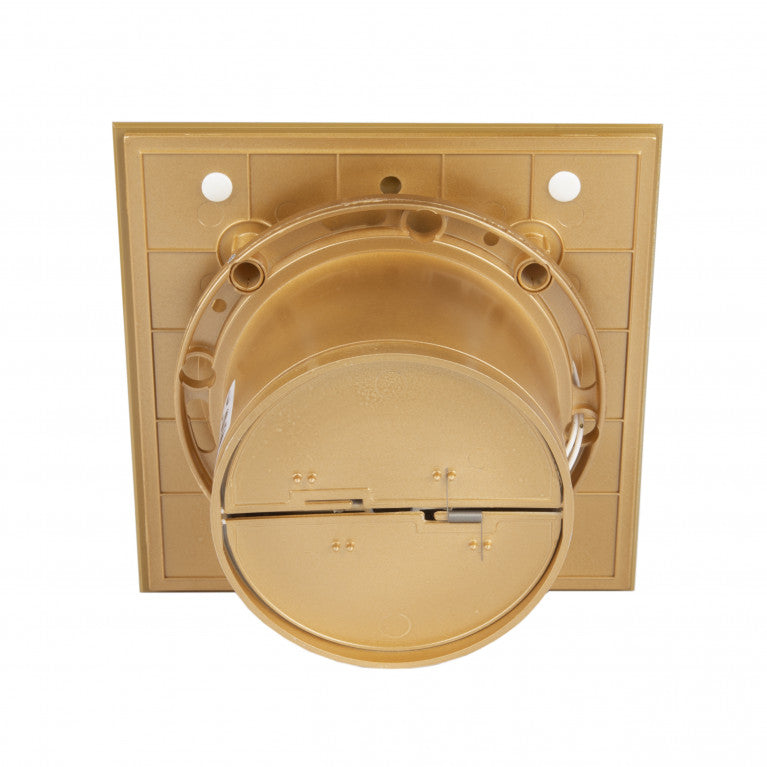 Designer extractor fan MMP Ø100, 169 m³/h, glass, gold