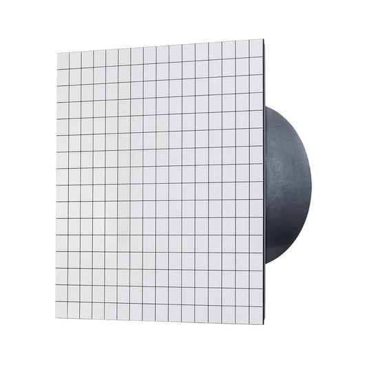 Bathroom fan silver squares panel profile