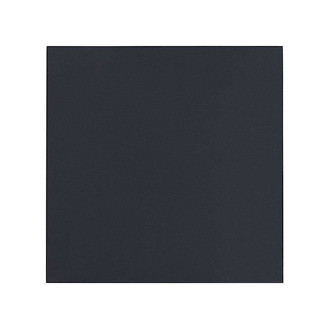 Bathroom fan black glass panel matt front
