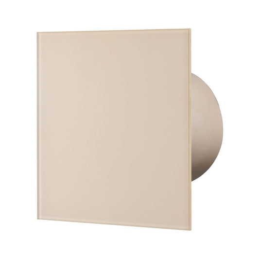 Bathroom fan glass panel cream profile