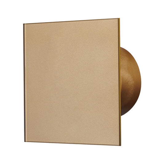 Bathroom fan glass panel gold profile