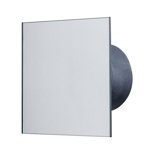 Bathroom fan glass panel inox profile