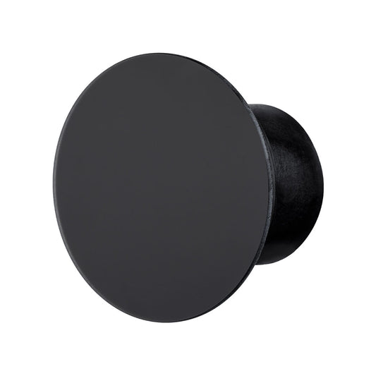 Bathroom fan round black glass panel matt profile