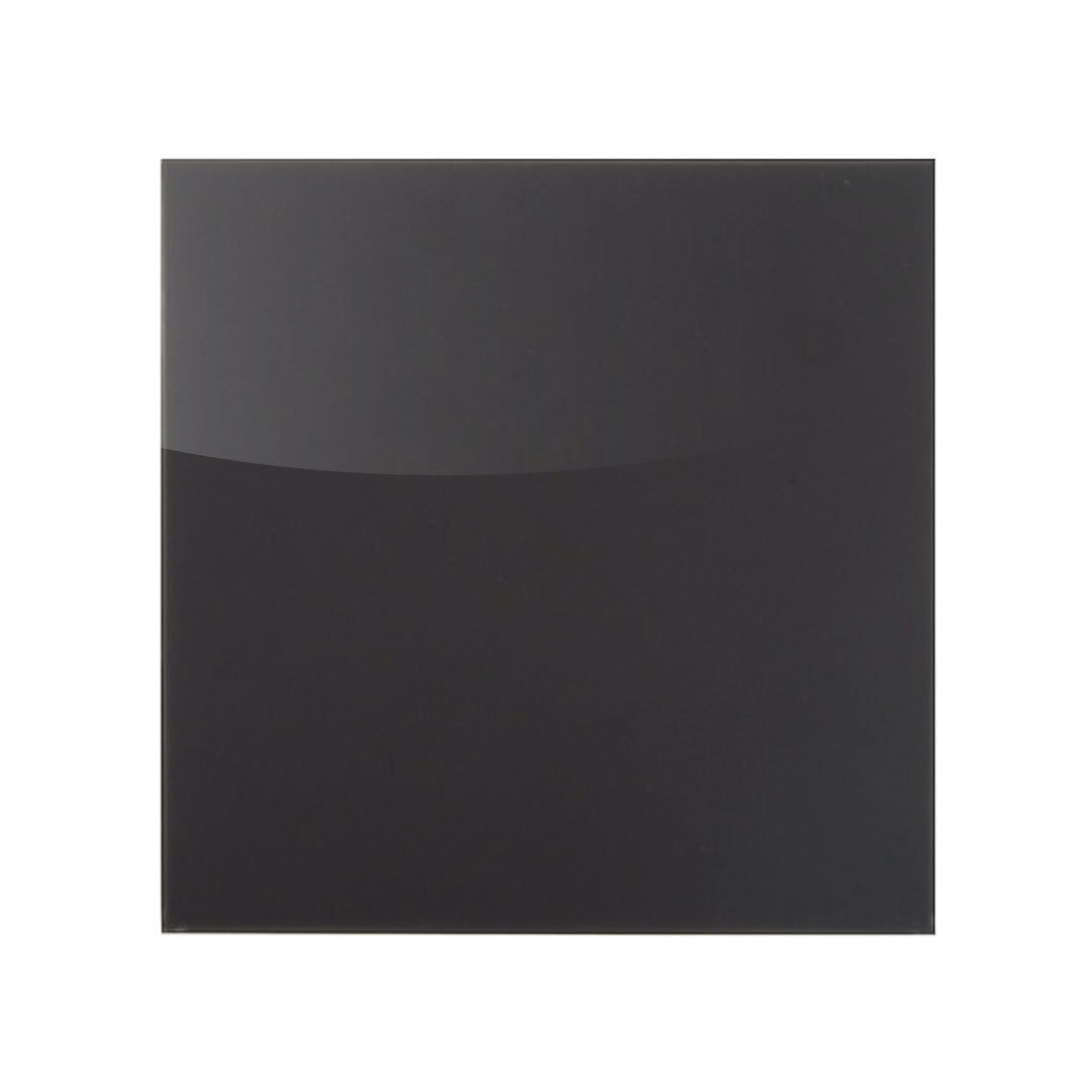 Bathroom fan ultra thin sport spigot black gloss glass square front
