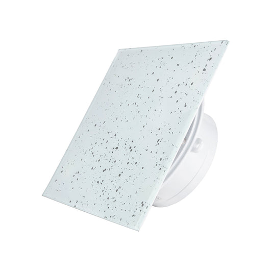Bathroom fan ultra thin sport spigot white and silver glass square profile