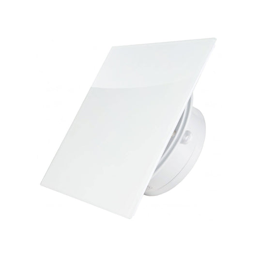 Bathroom fan ultra thin sport spigot white gloss square profile