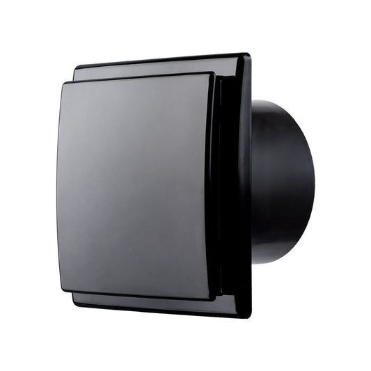 Household domestic exhaust fan black classic profile