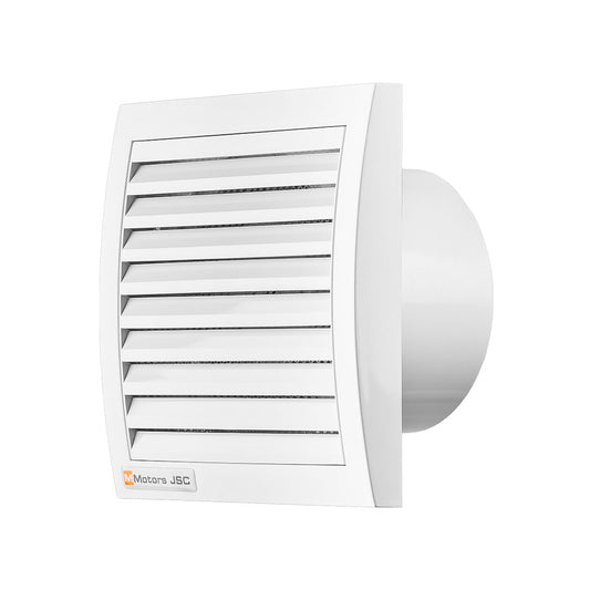 Household domestic exhaust fan white square profile