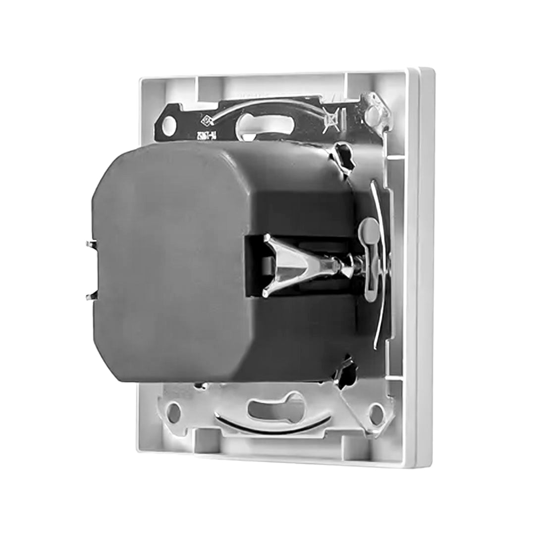 Rare view of white rotary dimmer