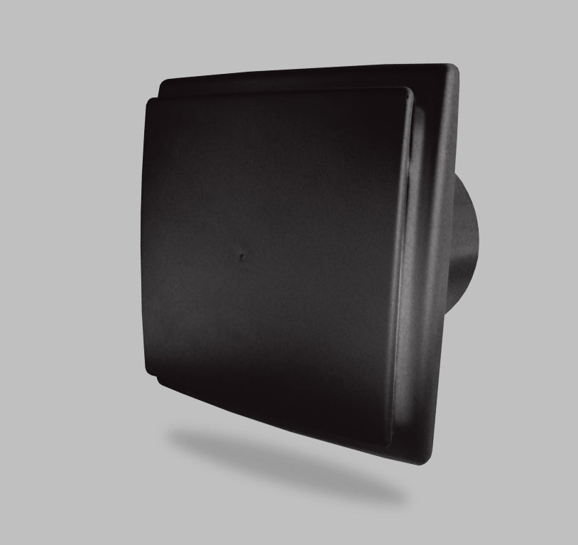 Extractor fan OK square black 100m³/h