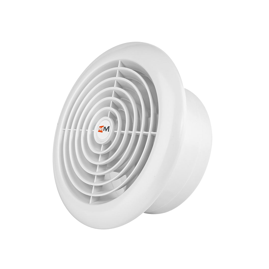 White sauna steam fan profile look on white background