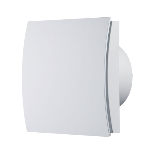 White bathroom fan plastic ellipse profile