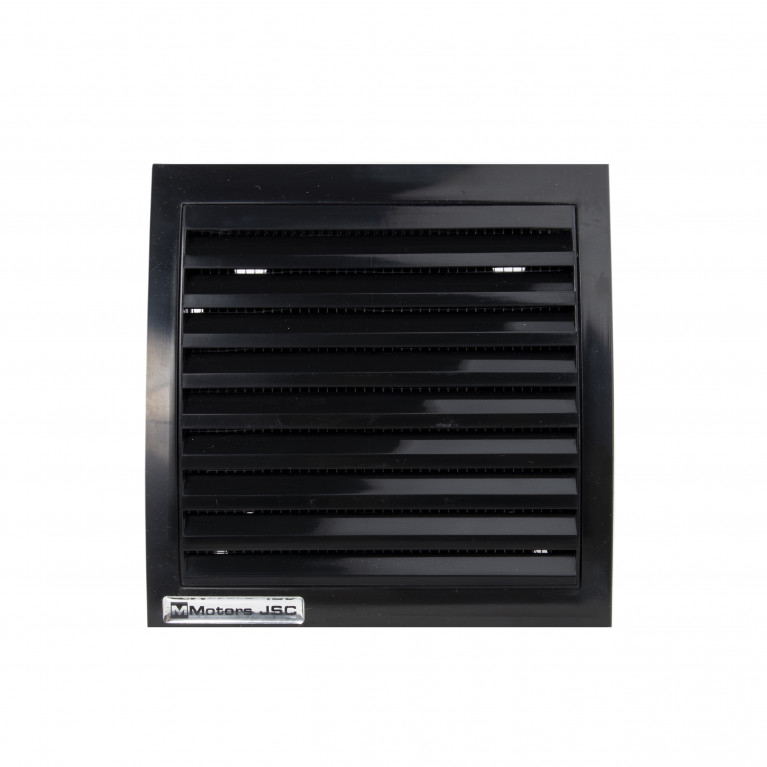Ultra-thin exhaust fan with low installation depth MM 100, 60 m³ / h, black, with non-return valve