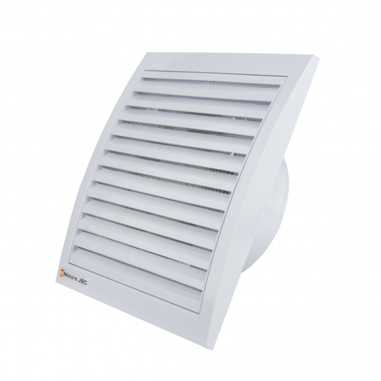 Ultra-thin fan MM 120, 150 m³ / h, white, with non-return valve