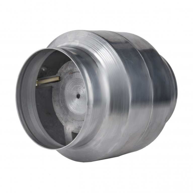 Heat-resistant duct fan VOK-T 150/⌀100mm, 240 m³ / h, with a check valve