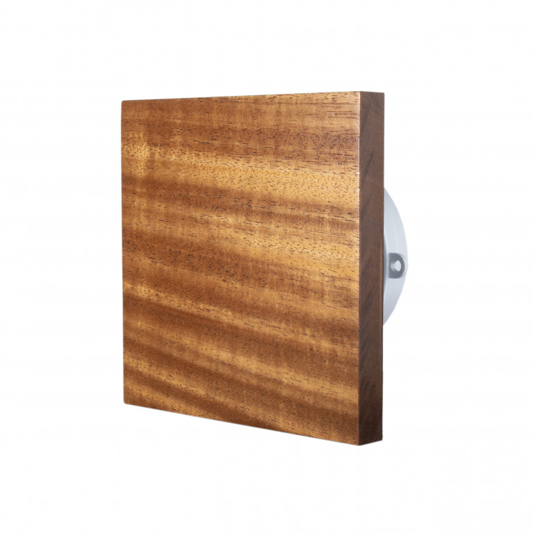 Designer ultra-thin fan MMP 100, 90 m³ / h, wood, mahogany