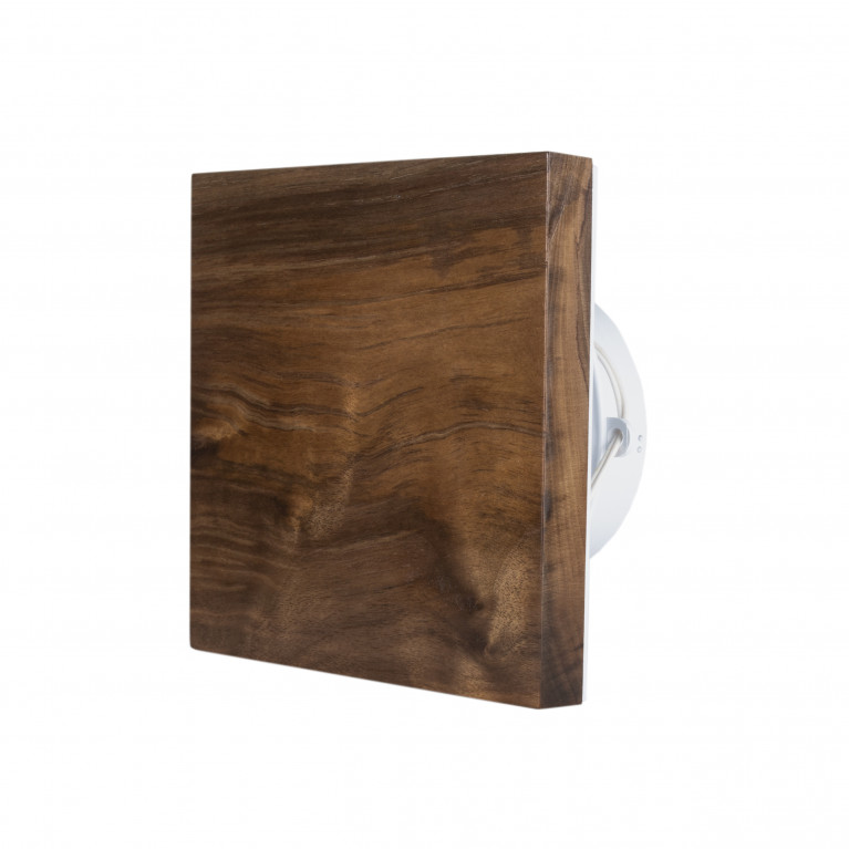 Designer ultra-thin fan MMP 100, 90 m³ / h, wood, walnut