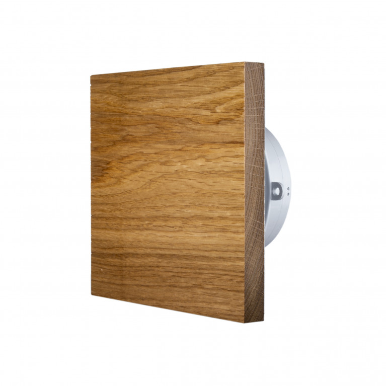 Designer ultra-thin fan MMP 100, 90 m³ / h, wood, ash