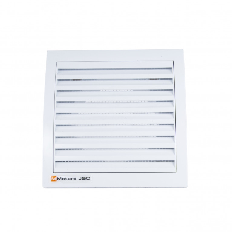 Ventilation grill MM with 100 mm spigot, plastic, white