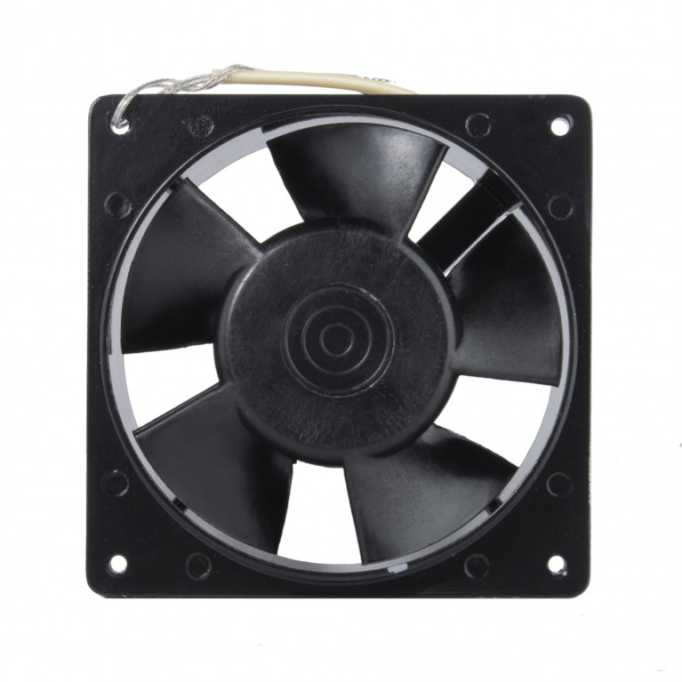Heat-resistant axial compact fan VA 12/2 K T 130, 230 V/AC, 150 m³/h, 130x130x39 mm
